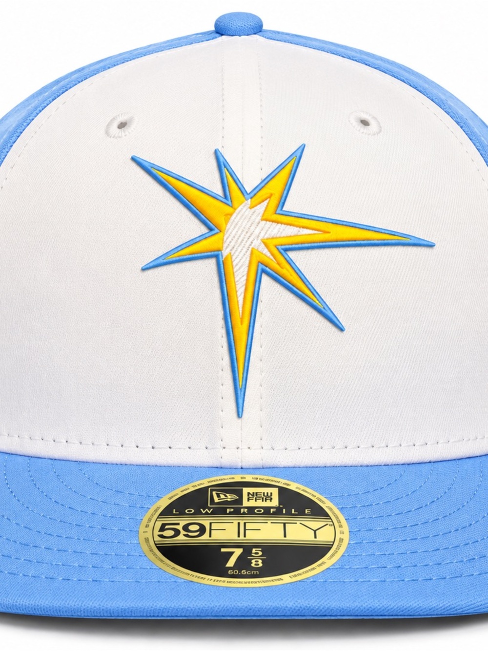New Era 59FIFTY Tampa Bay Rays MLB Fitted Cap Hat 7 5/8 2018 Patch